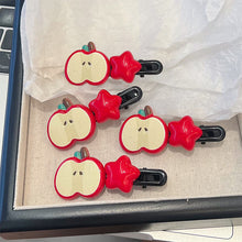 Load image into Gallery viewer, Apple hair clips