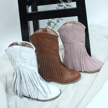 Load image into Gallery viewer, Jolene Fringe Leather Cowgirl Boots - runs narrow, size up!