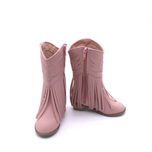 Load image into Gallery viewer, Jolene Fringe Leather Cowgirl Boots - runs narrow, size up!
