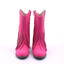 Load image into Gallery viewer, Jolene Fringe Leather Cowgirl Boots - runs narrow, size up!