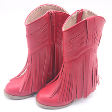 Load image into Gallery viewer, Jolene Fringe Leather Cowgirl Boots - runs narrow, size up!