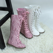 Load image into Gallery viewer, Luxe Tall Lace Boots - ready to ship