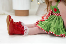 Load image into Gallery viewer, Esmeralda Spanish patent and suede boots