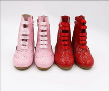 Load image into Gallery viewer, Esmeralda Spanish patent and suede boots