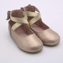 Load image into Gallery viewer, Abigale bow back ballet flats - Shimmer & Glitter - Three By The Sea Clothing