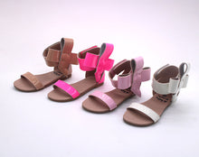 Load image into Gallery viewer, Natalie Patent Leather Bow Sandal