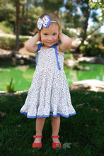 Load image into Gallery viewer, American Dream - Smocked Tie Strap Dress - Three By The Sea Clothing
