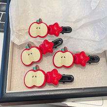 Load image into Gallery viewer, Apple hair clips - Three By The Sea Clothing