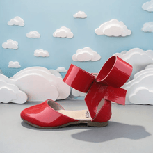 Load image into Gallery viewer, Aubrey Bow Shoes Patent red and black - Three By The Sea Clothing