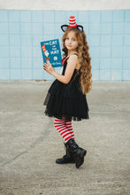 Load image into Gallery viewer, Cats, Hats & Chaos - Red Stripe Tights - Three By The Sea Clothing