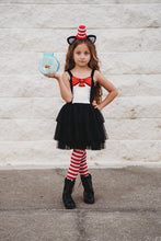 Load image into Gallery viewer, Clever Cat Dress (Cats, Hats & Chaos) - Three By The Sea Clothing