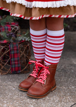 Load image into Gallery viewer, Custom Peppermint shoelaces - MUST PROVIDE LENGTH - Three By The Sea Clothing
