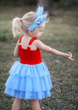 Load image into Gallery viewer, Double Trouble Dress (Cats, Hats & Chaos) - Three By The Sea Clothing