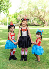 Load image into Gallery viewer, Double Trouble Dress (Cats, Hats & Chaos) - Three By The Sea Clothing