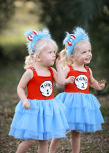 Load image into Gallery viewer, Double Trouble Dress (Cats, Hats & Chaos) - Three By The Sea Clothing