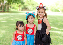 Load image into Gallery viewer, Double Trouble Dress (Cats, Hats & Chaos) - Three By The Sea Clothing