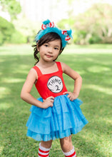 Load image into Gallery viewer, Double Trouble Dress (Cats, Hats & Chaos) - Three By The Sea Clothing