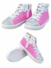 Load image into Gallery viewer, Sprinkle Glitter Hi Top Sneaker pre-order