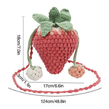 Load image into Gallery viewer, Handmade Strawberry crochet bag - Three By The Sea Clothing