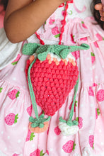 Load image into Gallery viewer, Handmade Strawberry crochet bag - Three By The Sea Clothing