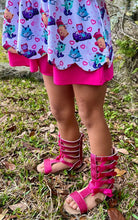 Load image into Gallery viewer, JoJo Bow Glitter Gladiators - Three By The Sea Clothing