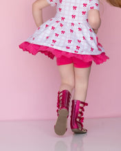 Load image into Gallery viewer, JoJo Bow Glitter Gladiators - Three By The Sea Clothing