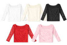 Load image into Gallery viewer, Lace Square Neck Shirts (2026) - Three By The Sea Clothing