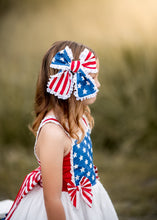 Load image into Gallery viewer, Let Freedom Ring - Hair Bows - Three By The Sea Clothing