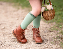 Load image into Gallery viewer, Maple lace scalloped boots PRE-ORDER - Three By The Sea Clothing