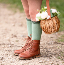 Load image into Gallery viewer, Maple lace scalloped boots PRE-ORDER - Three By The Sea Clothing