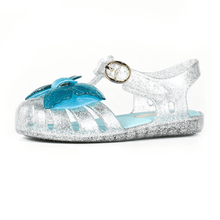 Load image into Gallery viewer, Mermaid tail bow jelly sandals - Three By The Sea Clothing