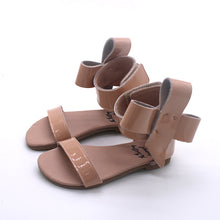 Load image into Gallery viewer, Natalie Patent Leather Bow Sandal