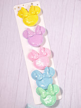 Load image into Gallery viewer, Pastel Magical Mouse head hair clips set of 5 - Three By The Sea Clothing