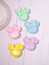 Load image into Gallery viewer, Pastel Magical Mouse head hair clips set of 5 - Three By The Sea Clothing