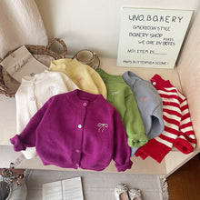 Load image into Gallery viewer, Put a bow on it cardigan - Three By The Sea Clothing