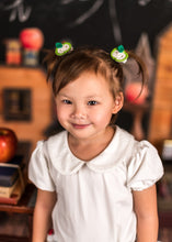 Load image into Gallery viewer, Apple Crochet Hair Clips