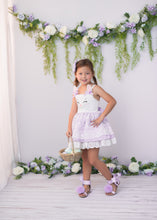 Load image into Gallery viewer, Natalie Bow Sandal Lavender pom pom