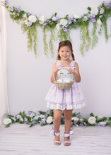 Load image into Gallery viewer, Natalie Bow Sandal Lavender pom pom