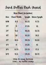 Load image into Gallery viewer, Sand Dollar Rash Guard - Three By The Sea Clothing