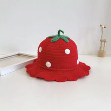 Load image into Gallery viewer, Strawberry crochet hat - Three By The Sea Clothing