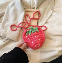 Load image into Gallery viewer, Strawberry crochet purse - Three By The Sea Clothing