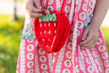 Load image into Gallery viewer, Strawberry crochet purse - Three By The Sea Clothing
