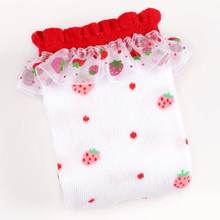 Load image into Gallery viewer, Strawberry Lace Tall Socks - Three By The Sea Clothing