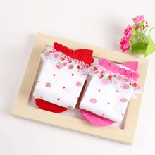 Load image into Gallery viewer, Strawberry Lace Tall Socks - Three By The Sea Clothing