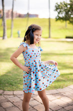 Load image into Gallery viewer, Sushi Smocked Dress - Three By The Sea Clothing