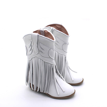 Load image into Gallery viewer, Jolene Fringe Leather Cowgirl Boots - runs narrow, size up!
