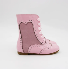 Load image into Gallery viewer, Esmeralda Spanish patent and suede boots
