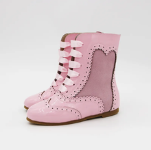 Load image into Gallery viewer, Esmeralda Spanish patent and suede boots
