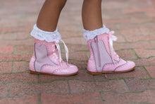 Load image into Gallery viewer, Esmeralda Spanish patent and suede boots
