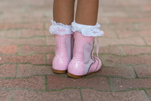 Load image into Gallery viewer, Esmeralda Spanish patent and suede boots
